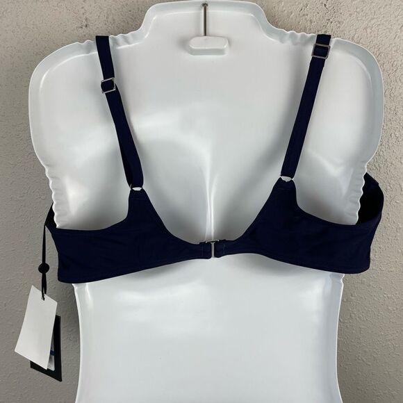 NWT DKNY Navy Blue Bikini and Matching Bottoms Size XXL - Picture 5 of 5